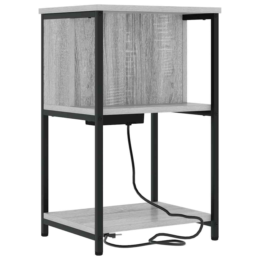 Noćni ormar Siva Sonoma 38 x 31 x 61 cm Konstruirano drvo