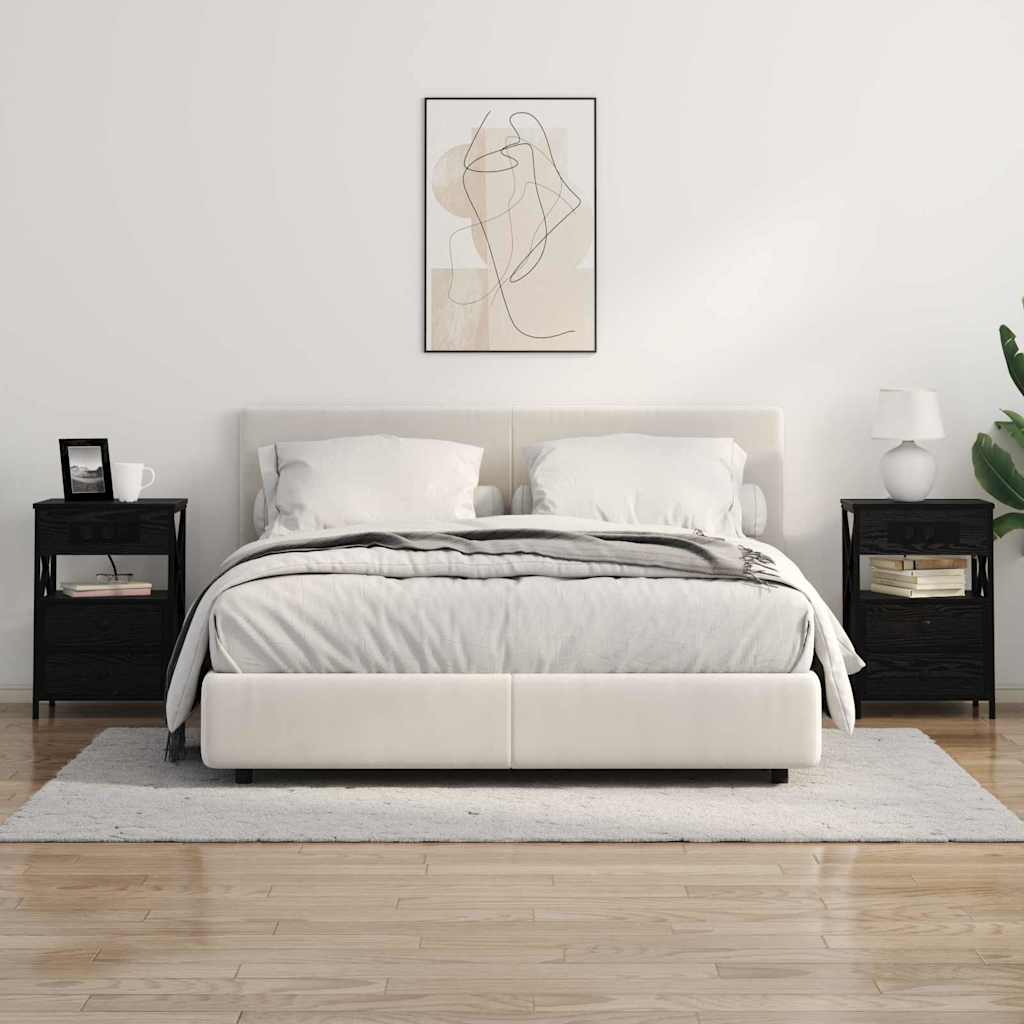 Noćni ormar Crni hrast 40 x 31 x 60 cm Konstruirano drvo