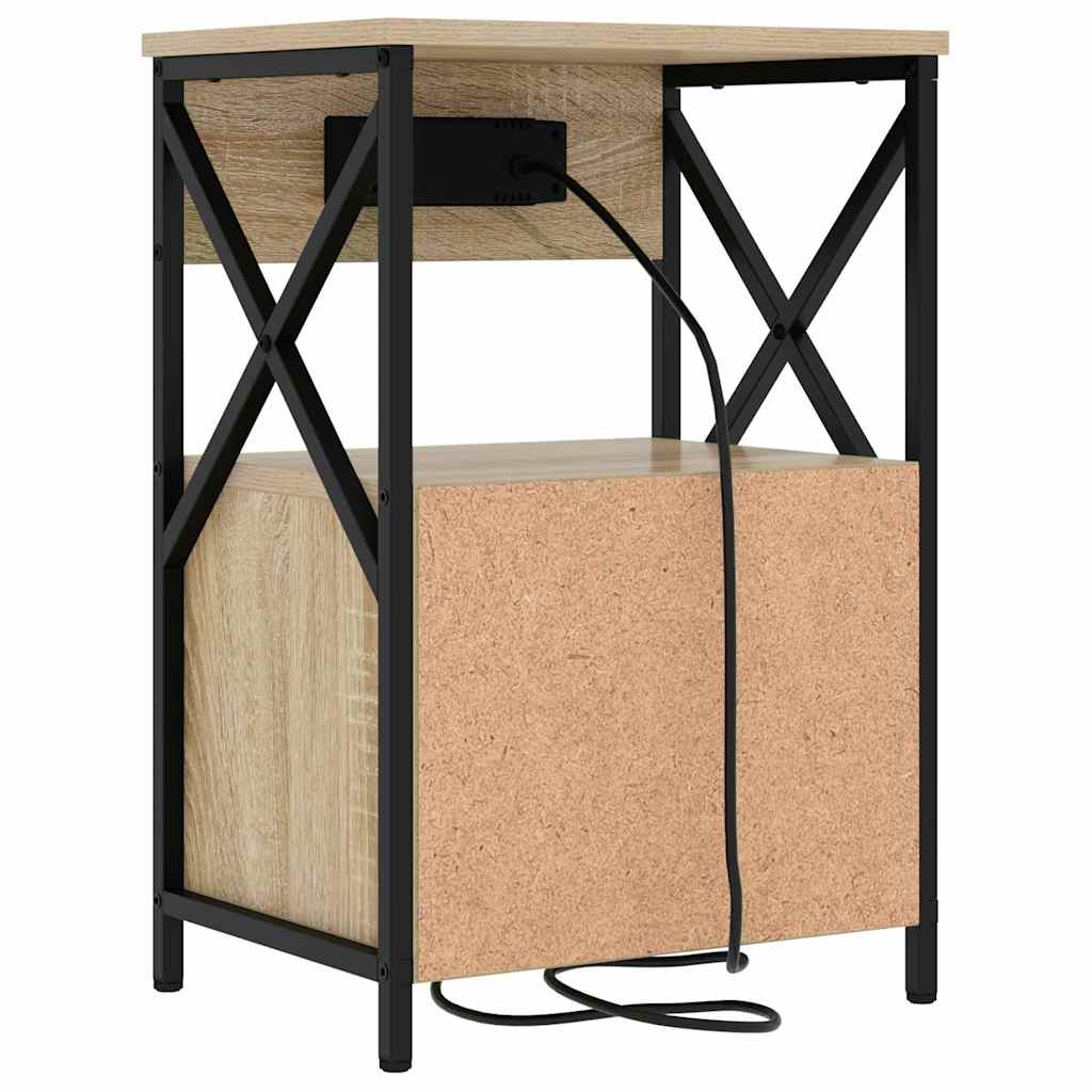 Noćni ormar s ladicama 2 pcs Sonoma hrast 40 x 31 x 60 cm