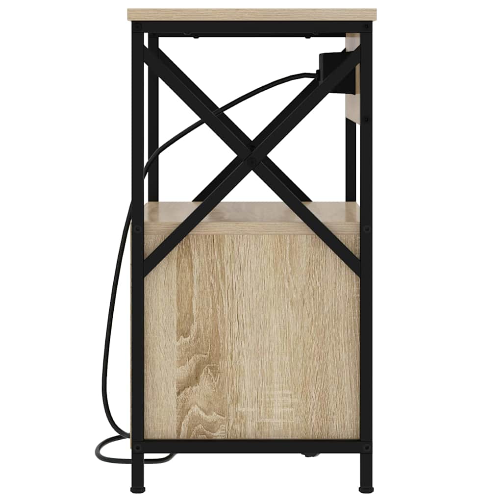 Noćni ormar s ladicama 2 pcs Sonoma hrast 40 x 31 x 60 cm