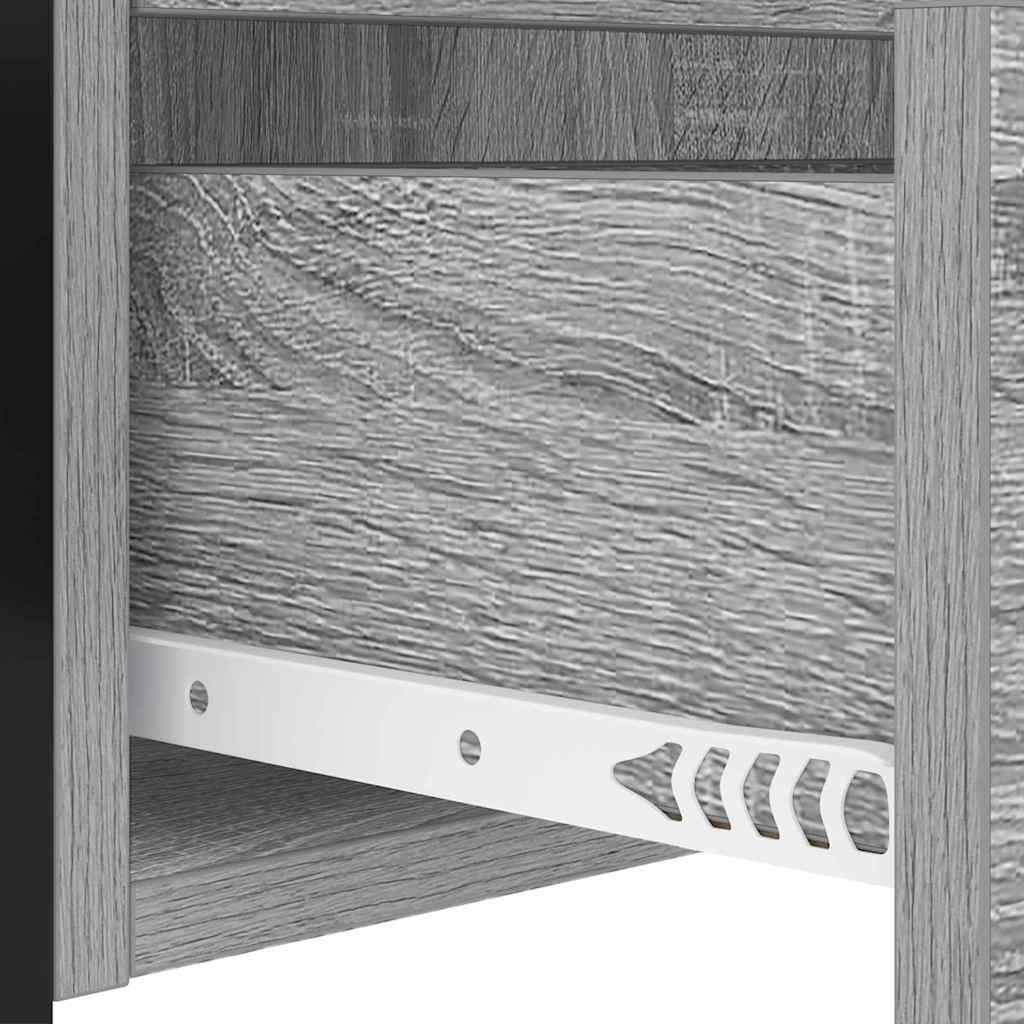 Noćni ormar 2 pcs Siva Sonoma 40 x 31 x 60 cm Konstruirano drvo