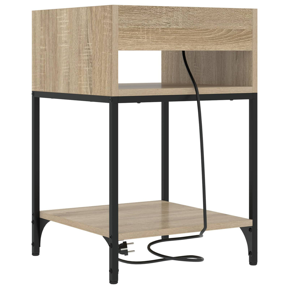 Noćni ormar s policom 2 pcs Sonoma hrast 40 x 40 x 61 cm