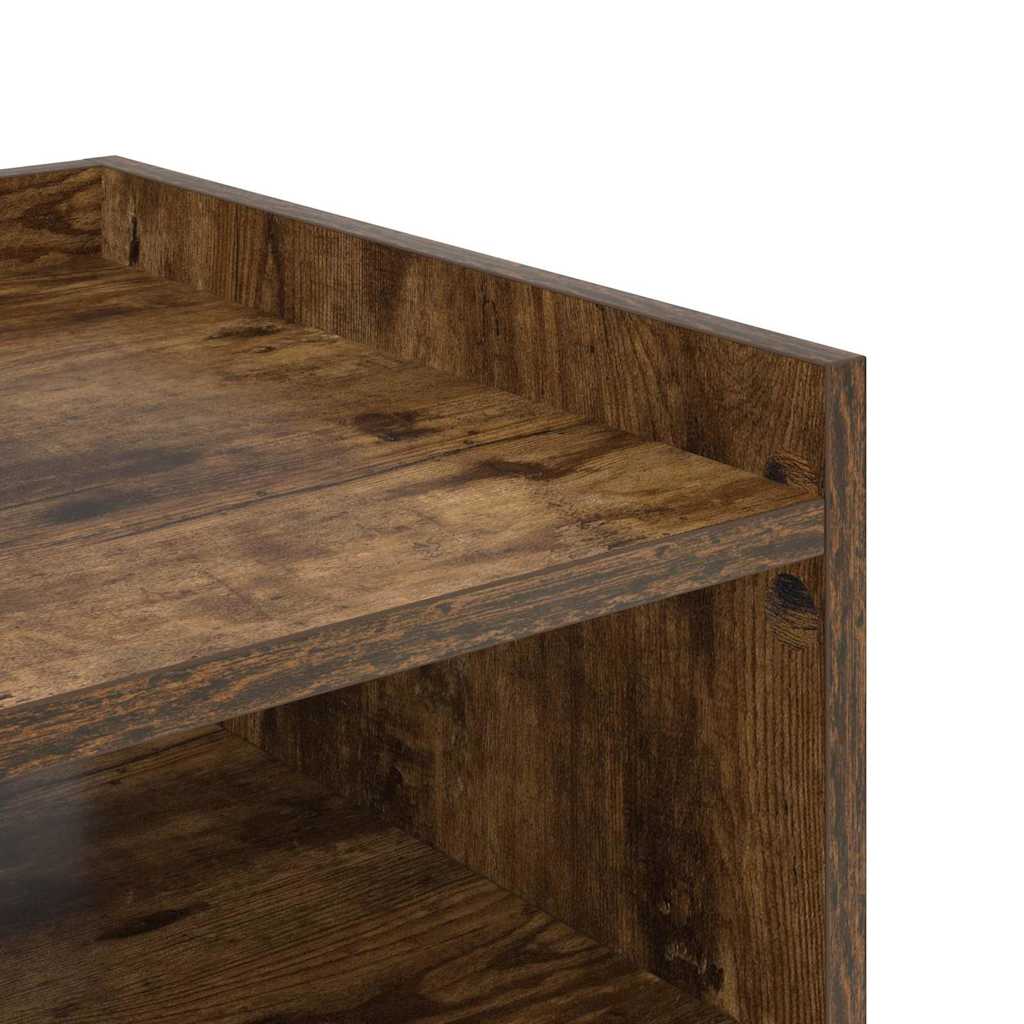 Noćni ormar s policom 2 pcs Dimljeni hrast 40 x 40 x 61 cm