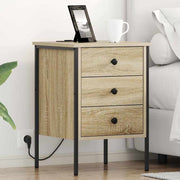 Noćni ormar s ladicama 2 pcs Sonoma hrast 42 x 41 x 61 cm
