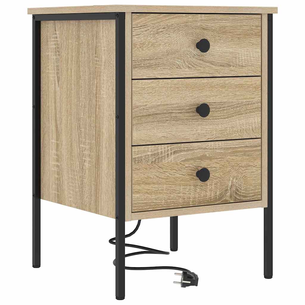 Noćni ormar s ladicama 2 pcs Sonoma hrast 42 x 41 x 61 cm