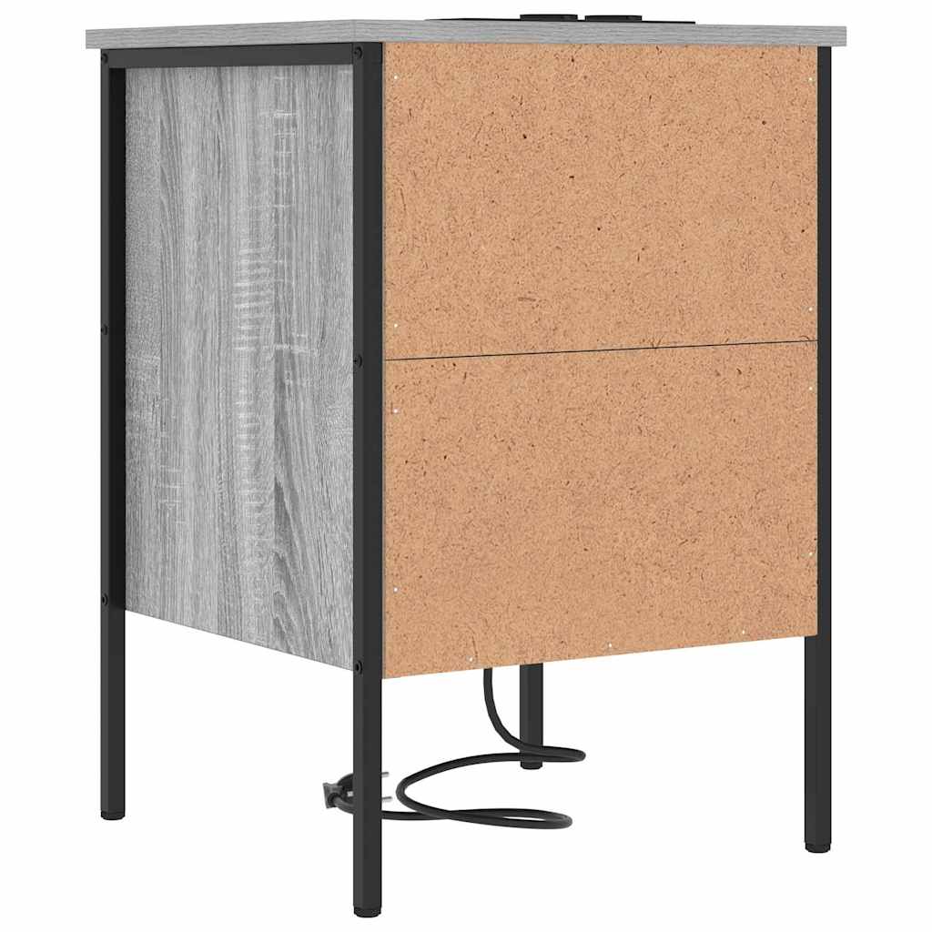 Noćni ormar Siva Sonoma 42 x 41 x 61 cm Konstruirano drvo