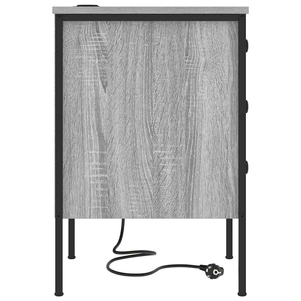 Noćni ormar Siva Sonoma 42 x 41 x 61 cm Konstruirano drvo