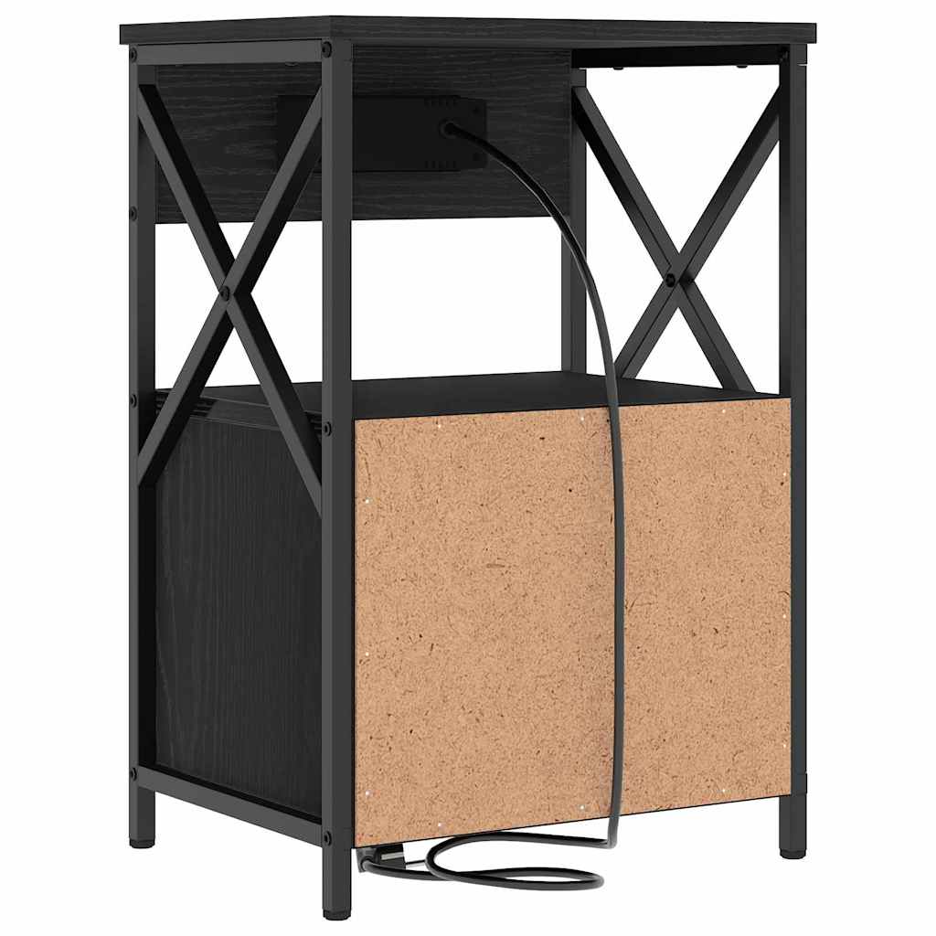 Noćni ormar Crni hrast 40 x 31 x 60 cm Konstruirano drvo