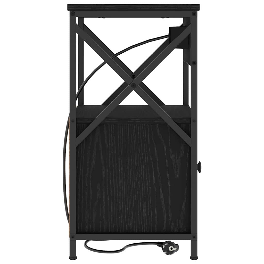Noćni ormar Crni hrast 40 x 31 x 60 cm Konstruirano drvo