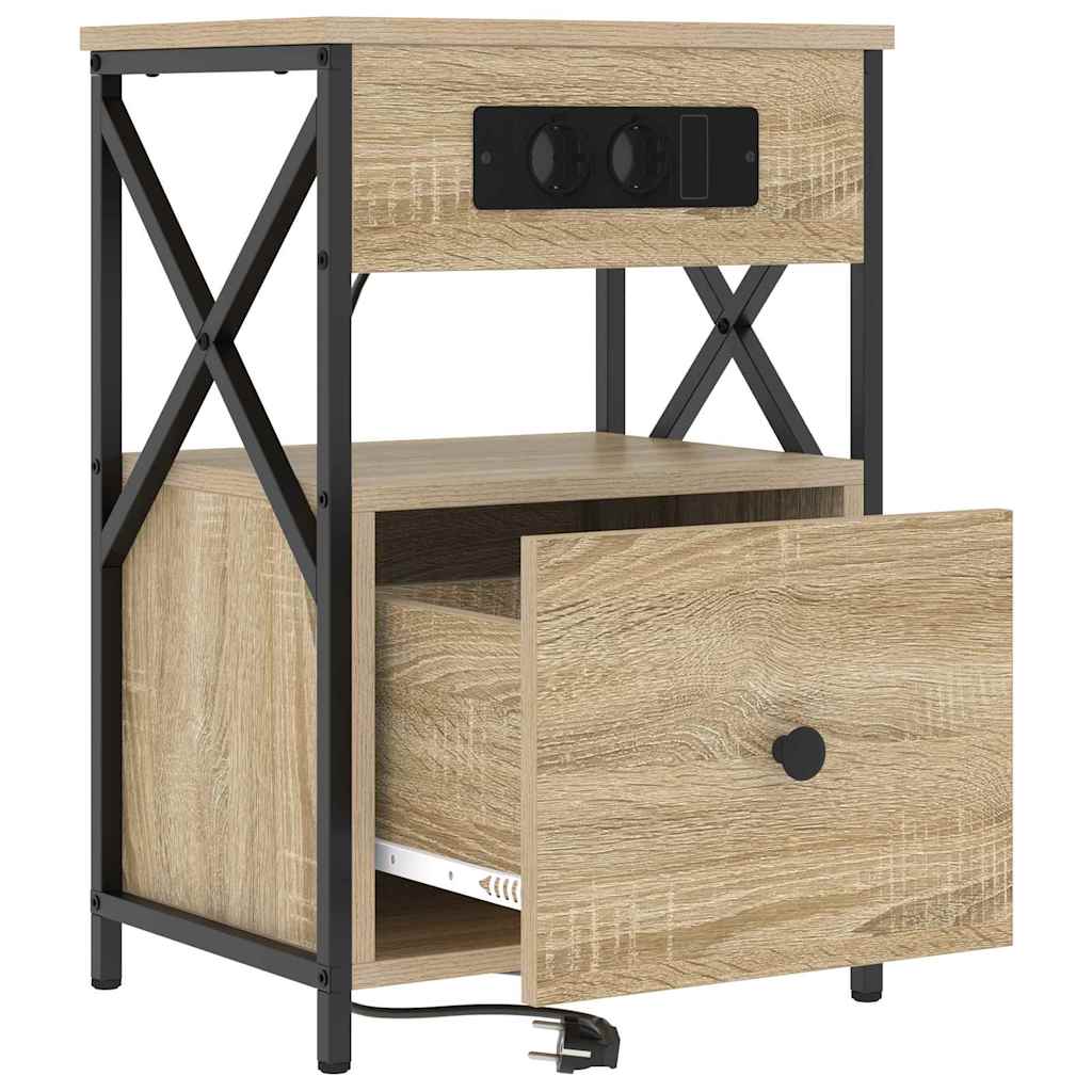 Noćni ormar Sonoma hrast 40 x 31 x 60 cm Konstruirano drvo