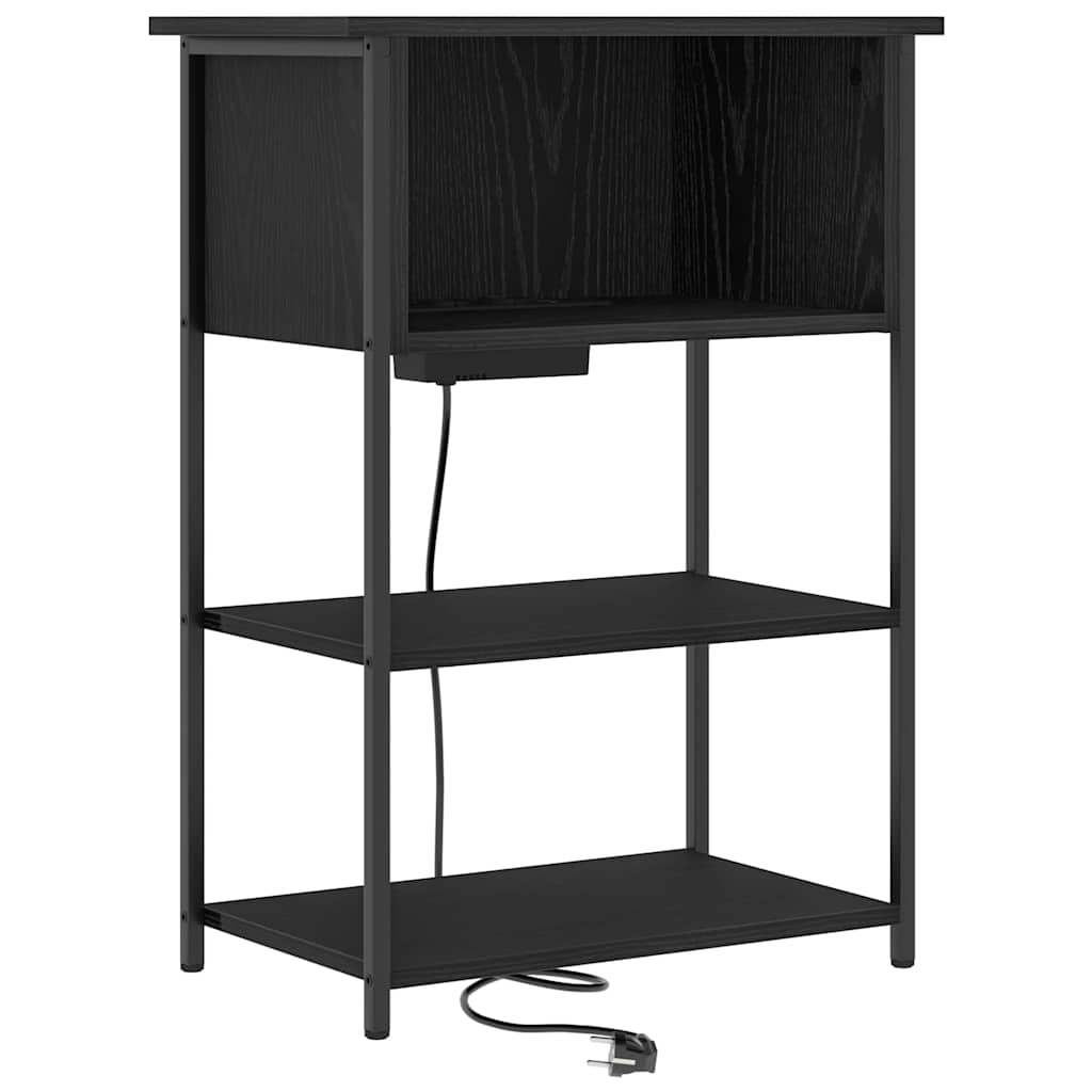 Noćni ormar Crni hrast 55 x 31 x 76 cm Konstruirano drvo