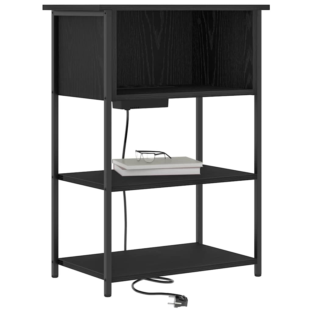 Noćni ormar Crni hrast 55 x 31 x 76 cm Konstruirano drvo