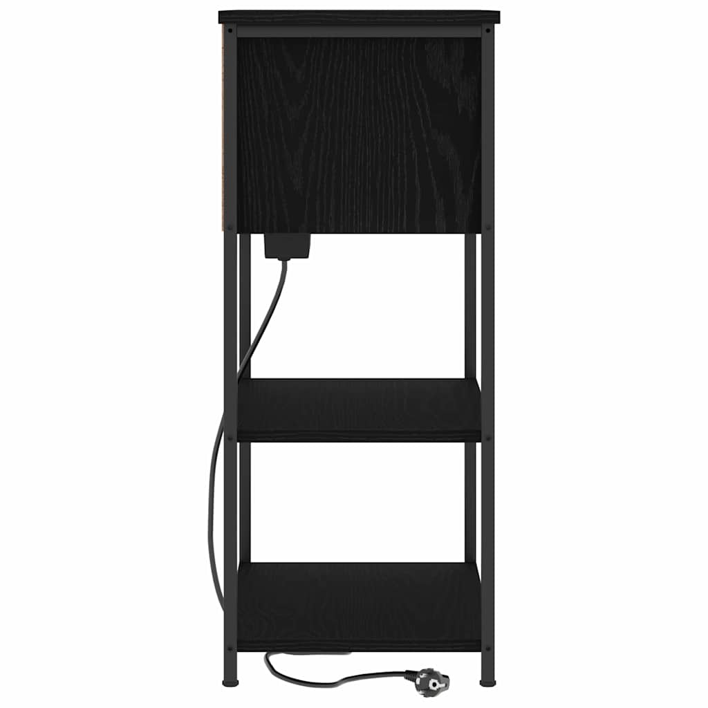 Noćni ormar Crni hrast 55 x 31 x 76 cm Konstruirano drvo