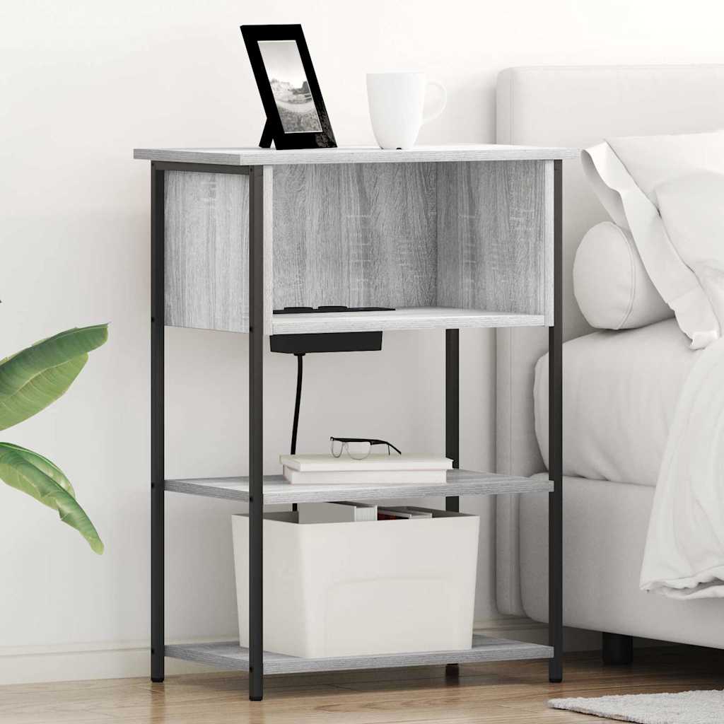 Noćni ormar Siva Sonoma 55 x 31 x 76 cm Konstruirano drvo