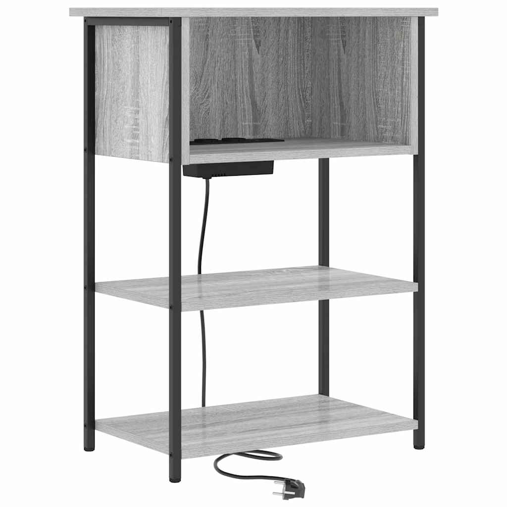 Noćni ormar Siva Sonoma 55 x 31 x 76 cm Konstruirano drvo