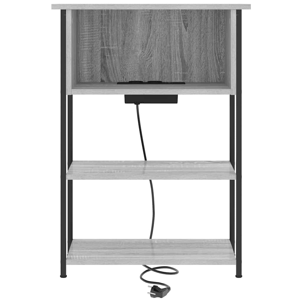 Noćni ormar Siva Sonoma 55 x 31 x 76 cm Konstruirano drvo