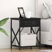 Noćni ormar 2 pcs Crni hrast 41 x 31 x 51 cm Konstruirano drvo