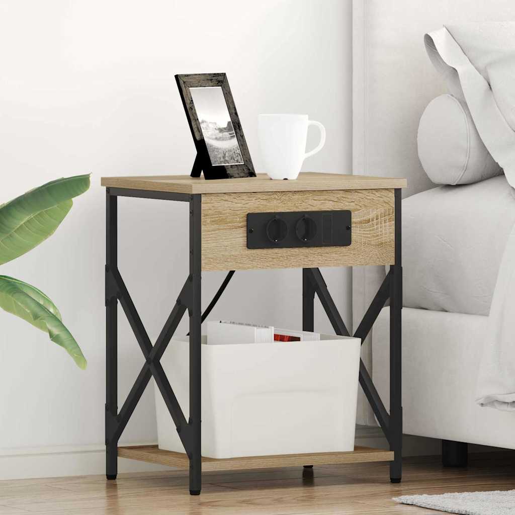 Noćni ormar 2 pcs Sonoma hrast 41 x 31 x 51 cm