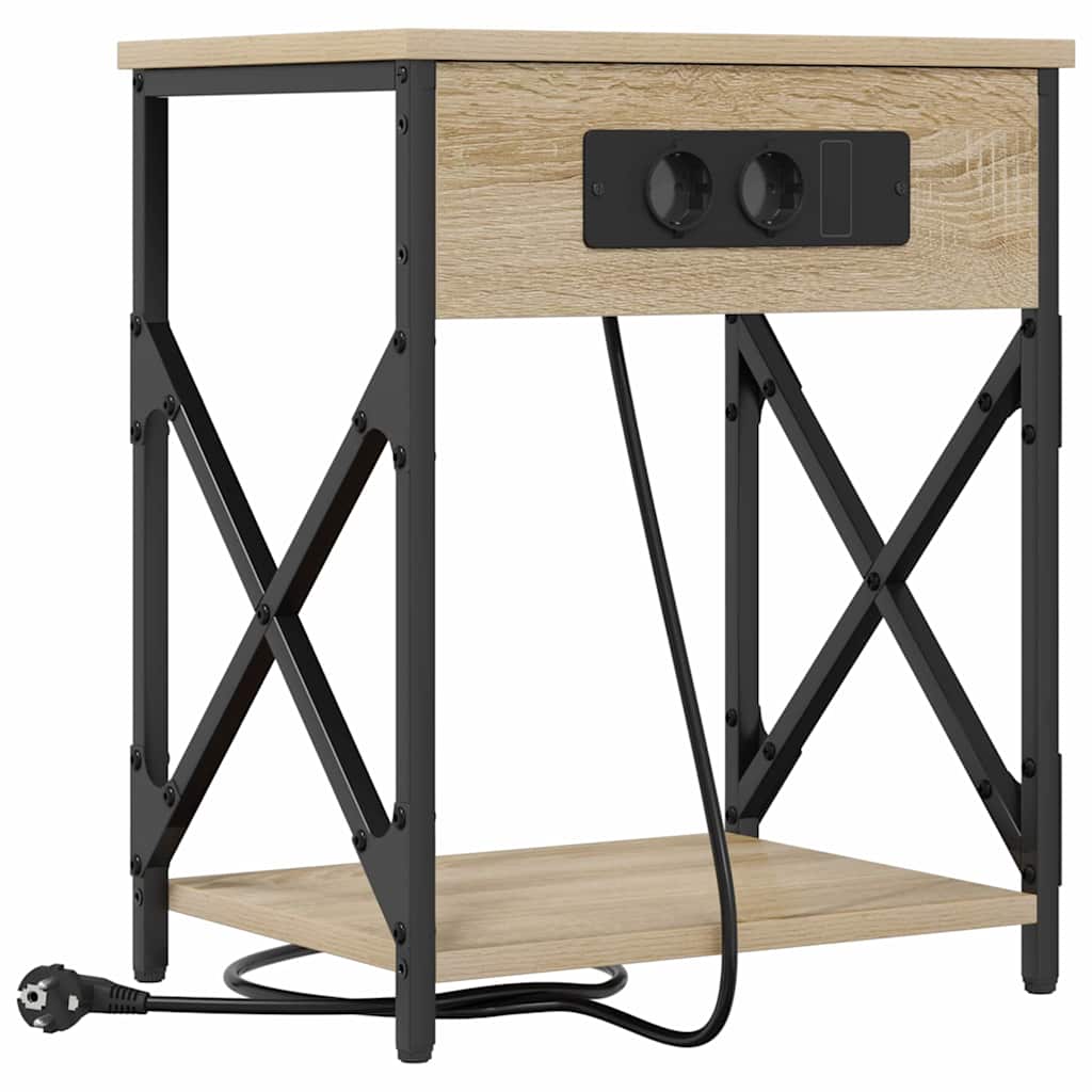 Noćni ormar 2 pcs Sonoma hrast 41 x 31 x 51 cm