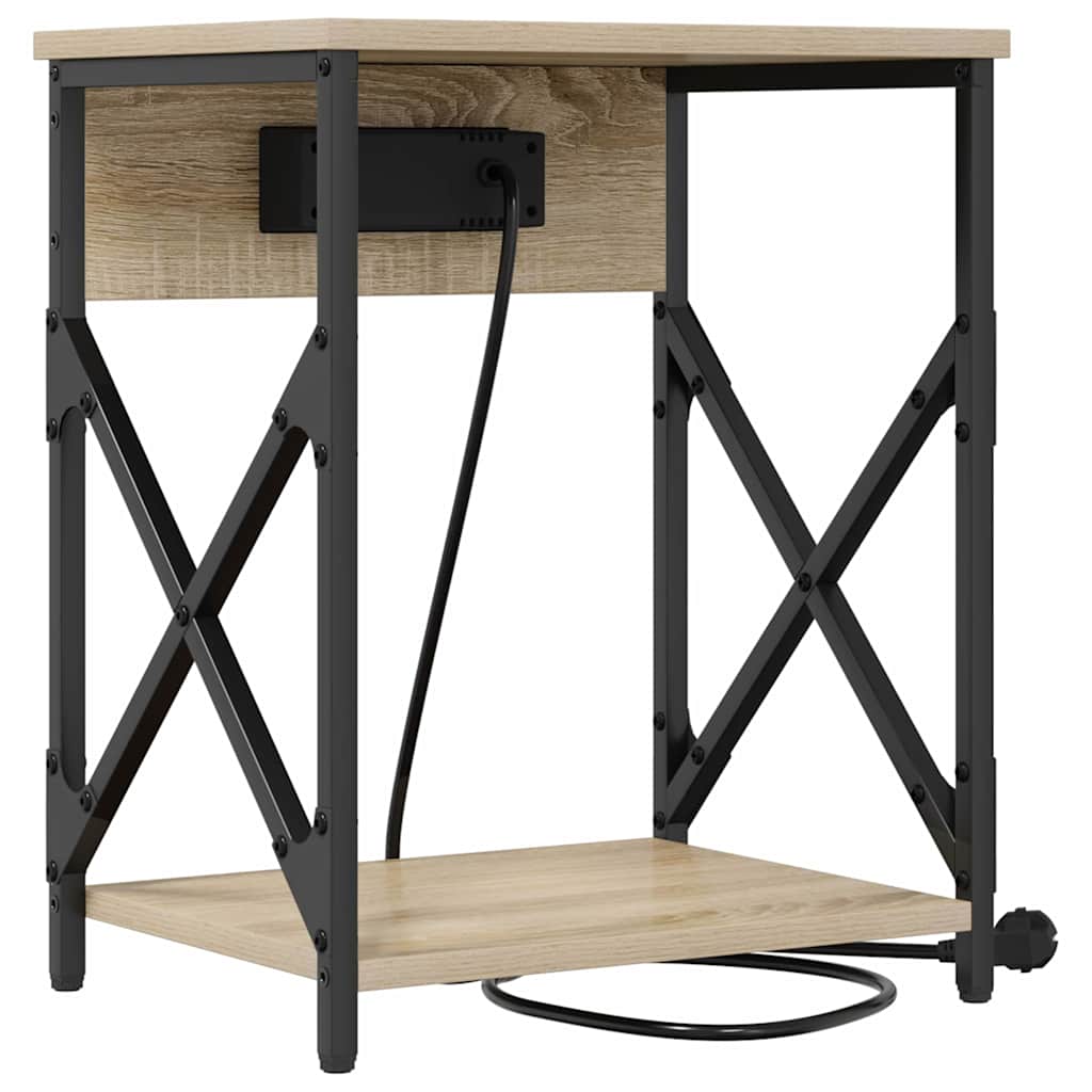 Noćni ormar 2 pcs Sonoma hrast 41 x 31 x 51 cm