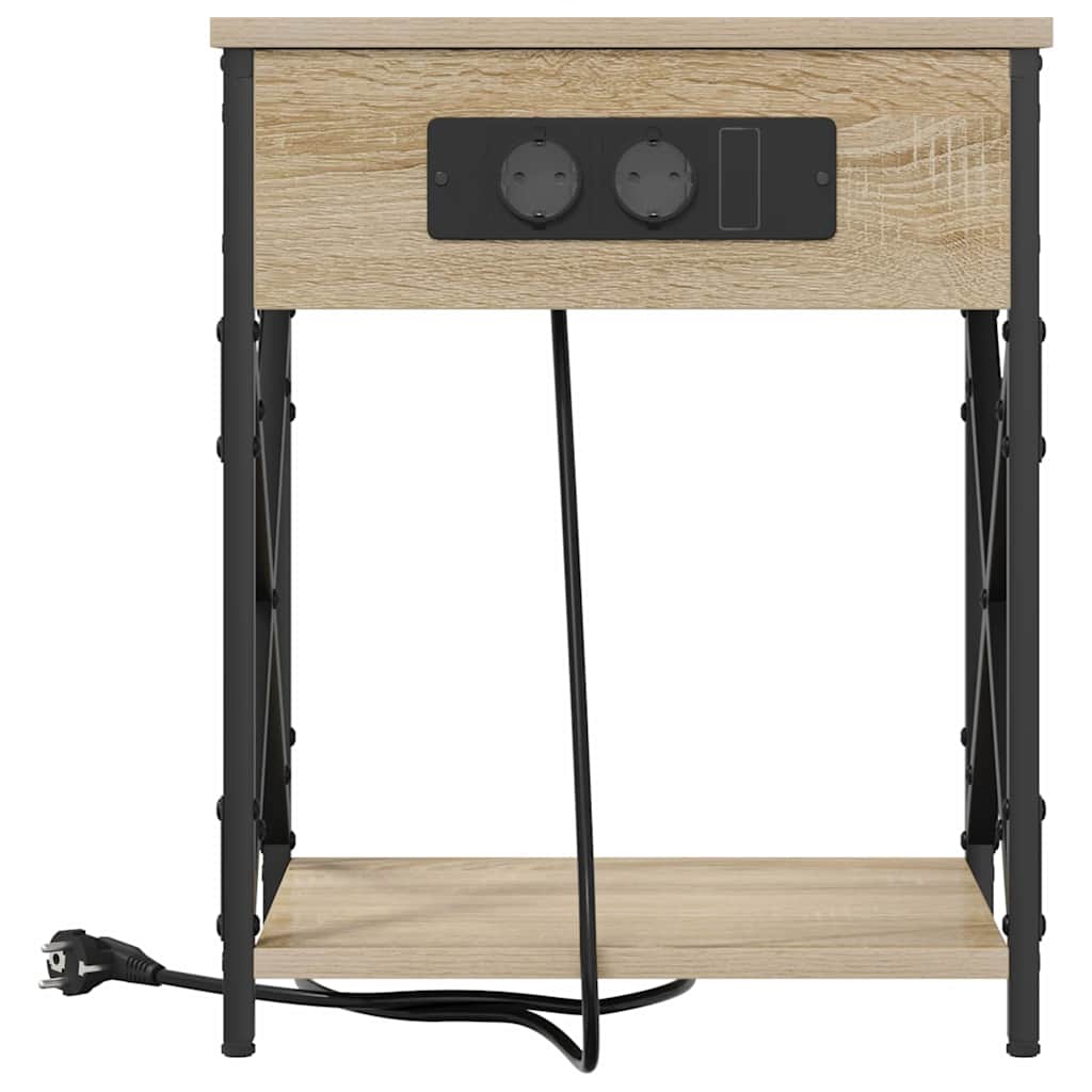 Noćni ormar 2 pcs Sonoma hrast 41 x 31 x 51 cm