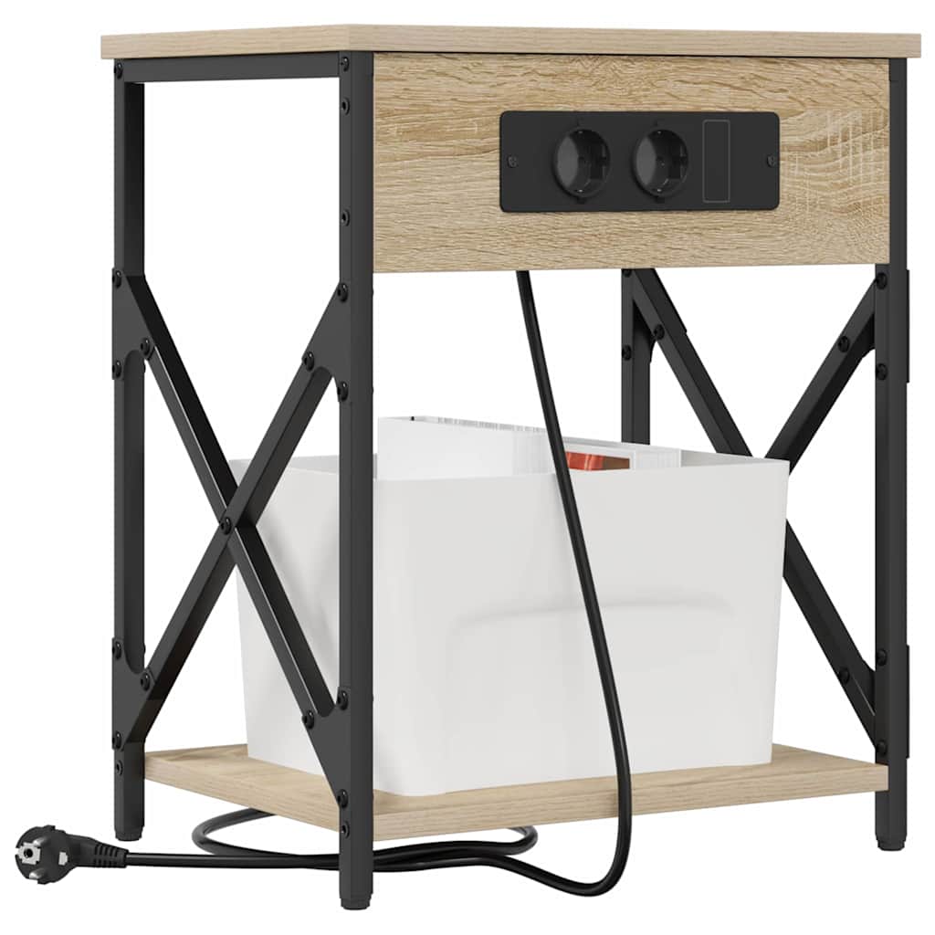 Noćni ormar 2 pcs Sonoma hrast 41 x 31 x 51 cm