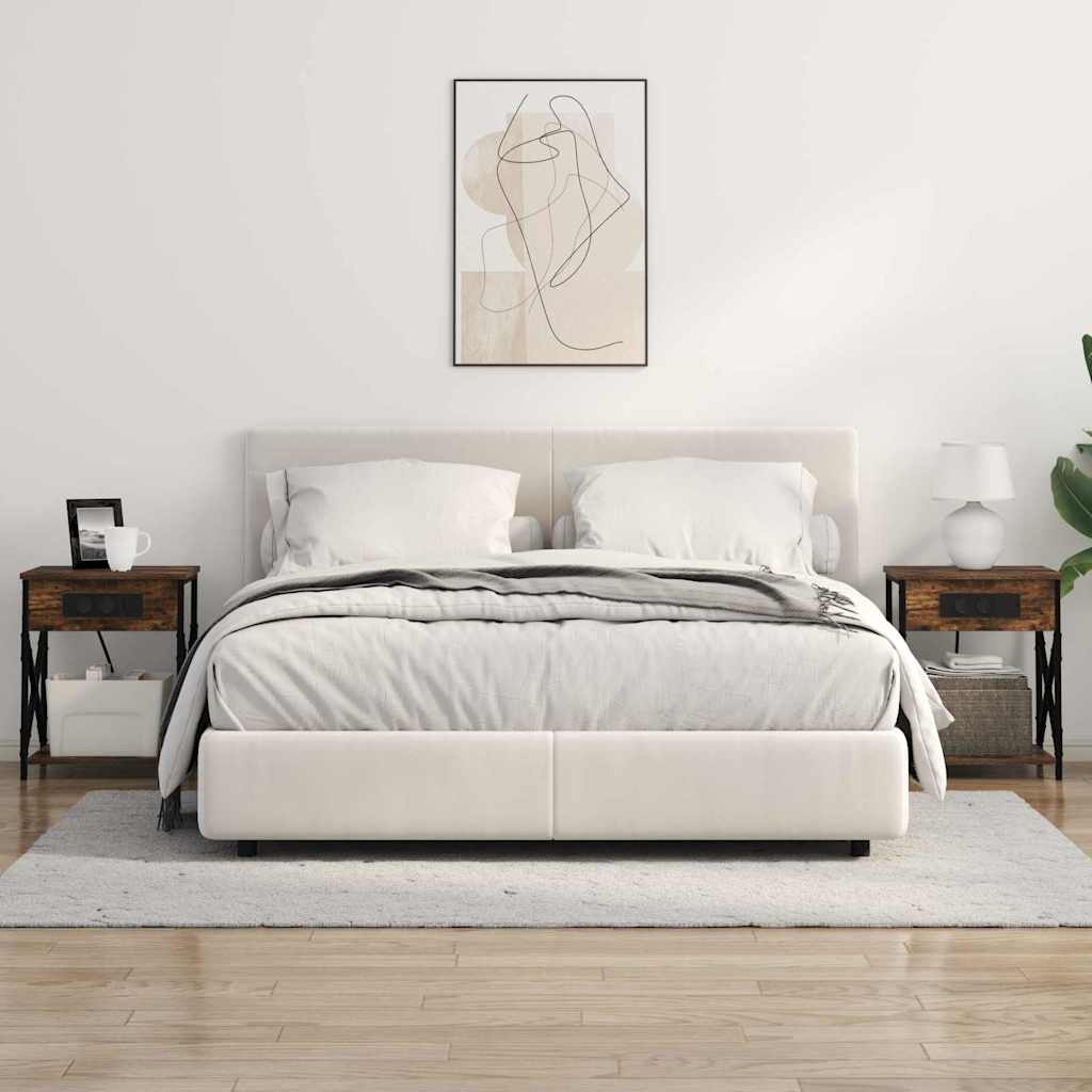 Noćni ormar 2 pcs Dimljeni hrast 41 x 31 x 51 cm