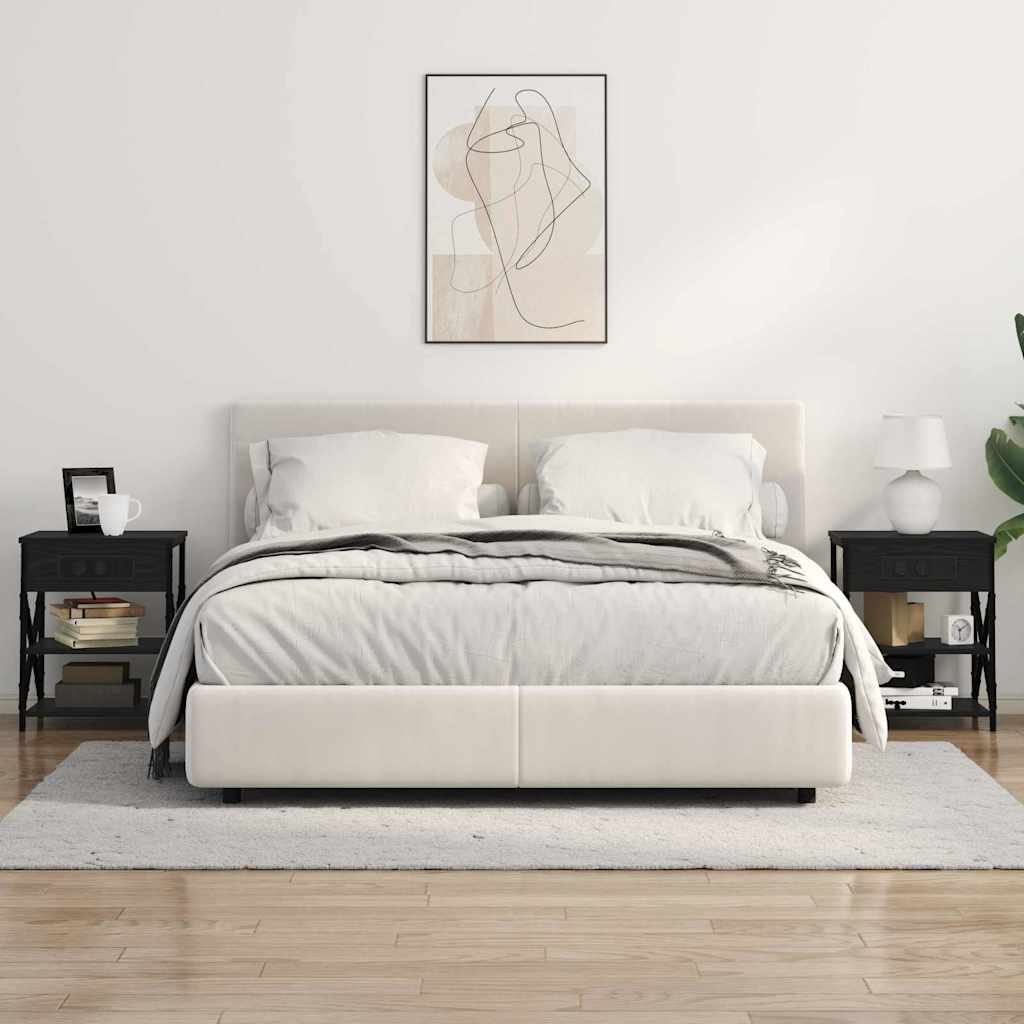 Noćni ormar Crni hrast 41 x 31 x 51 cm Konstruirano drvo