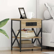 Noćni ormar s policom 2 pcs Sonoma hrast 41 x 31 x 51 cm