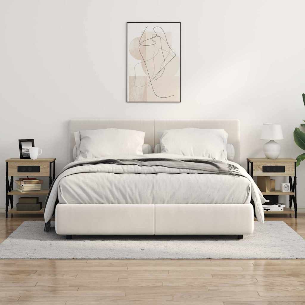 Noćni ormar s policom 2 pcs Sonoma hrast 41 x 31 x 51 cm