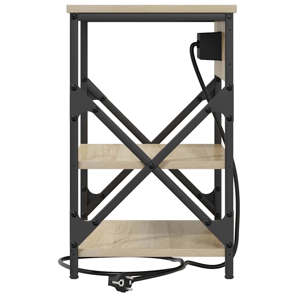 Noćni ormar s policom 2 pcs Sonoma hrast 41 x 31 x 51 cm