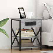 Noćni ormar Siva Sonoma 41 x 31 x 51 cm Konstruirano drvo