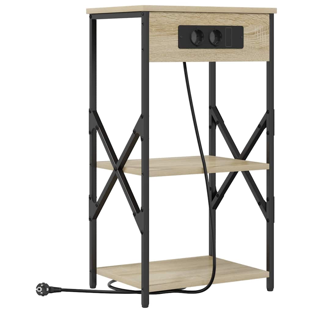 Noćni ormar s policom 2 pcs Sonoma hrast 41 x 31 x 76 cm