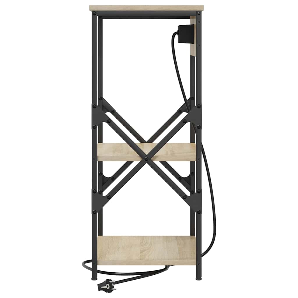Noćni ormar s policom 2 pcs Sonoma hrast 41 x 31 x 76 cm