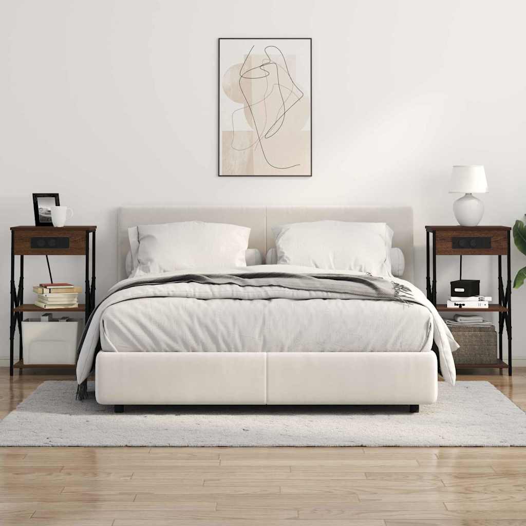 Noćni ormar Smeđi hrast 41 x 31 x 76 cm Konstruirano drvo