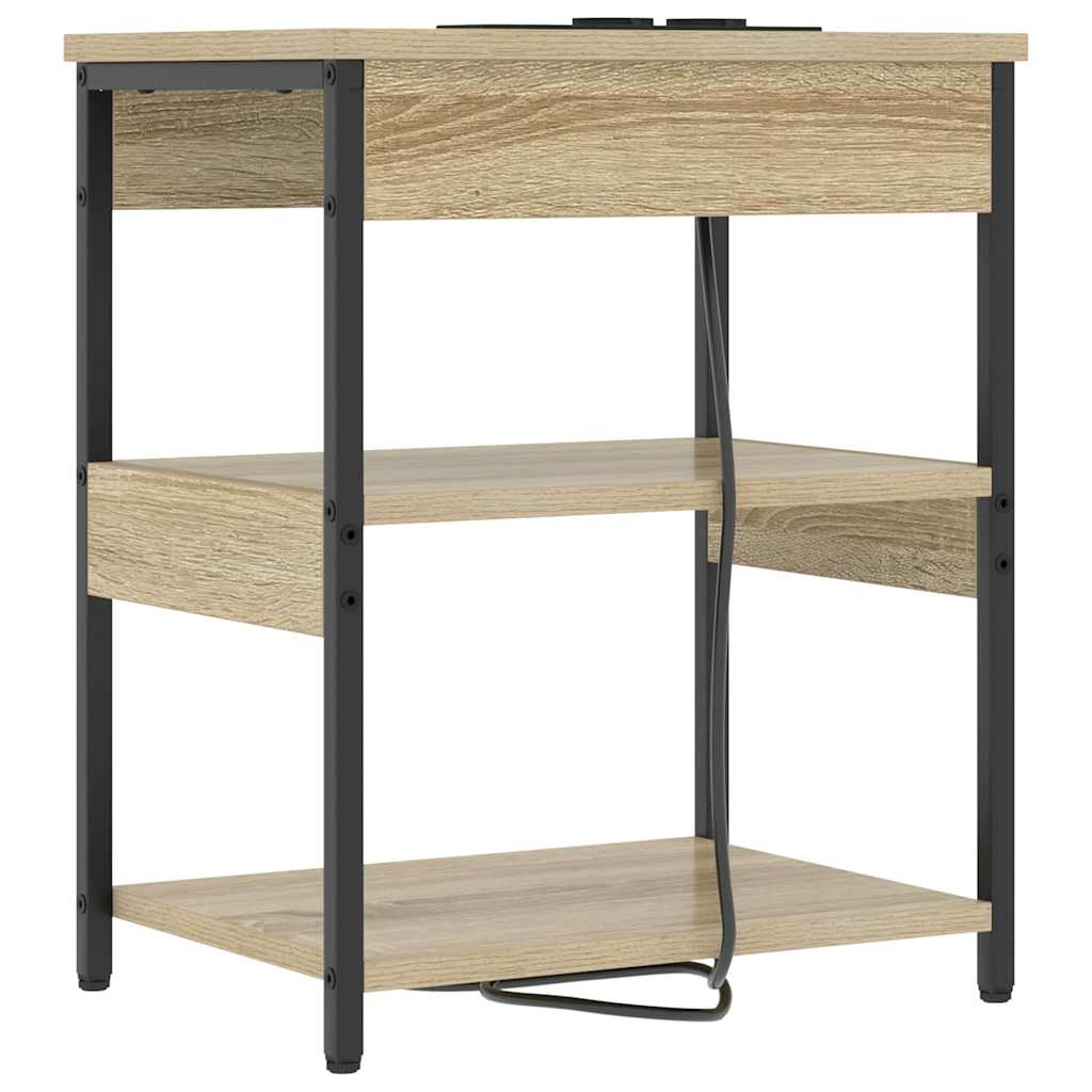 Noćni ormar 2 pcs Sonoma hrast 41 x 31 x 51 cm