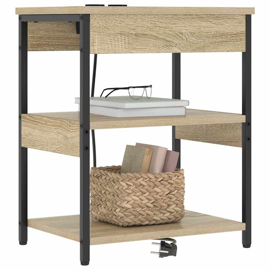 Noćni ormar 2 pcs Sonoma hrast 41 x 31 x 51 cm