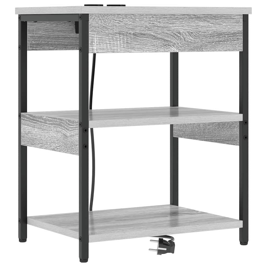 Noćni ormar Siva Sonoma 41 x 31 x 51 cm Konstruirano drvo