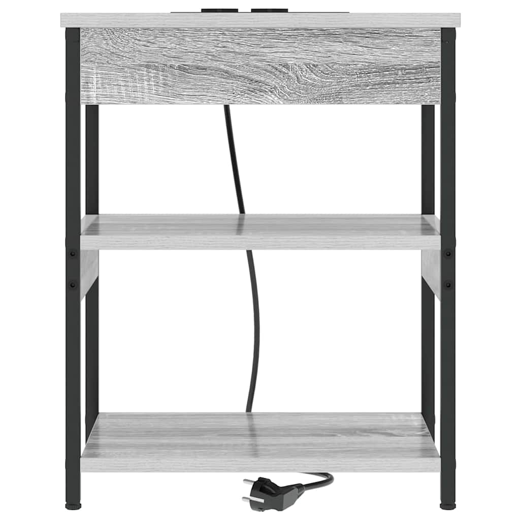 Noćni ormar Siva Sonoma 41 x 31 x 51 cm Konstruirano drvo