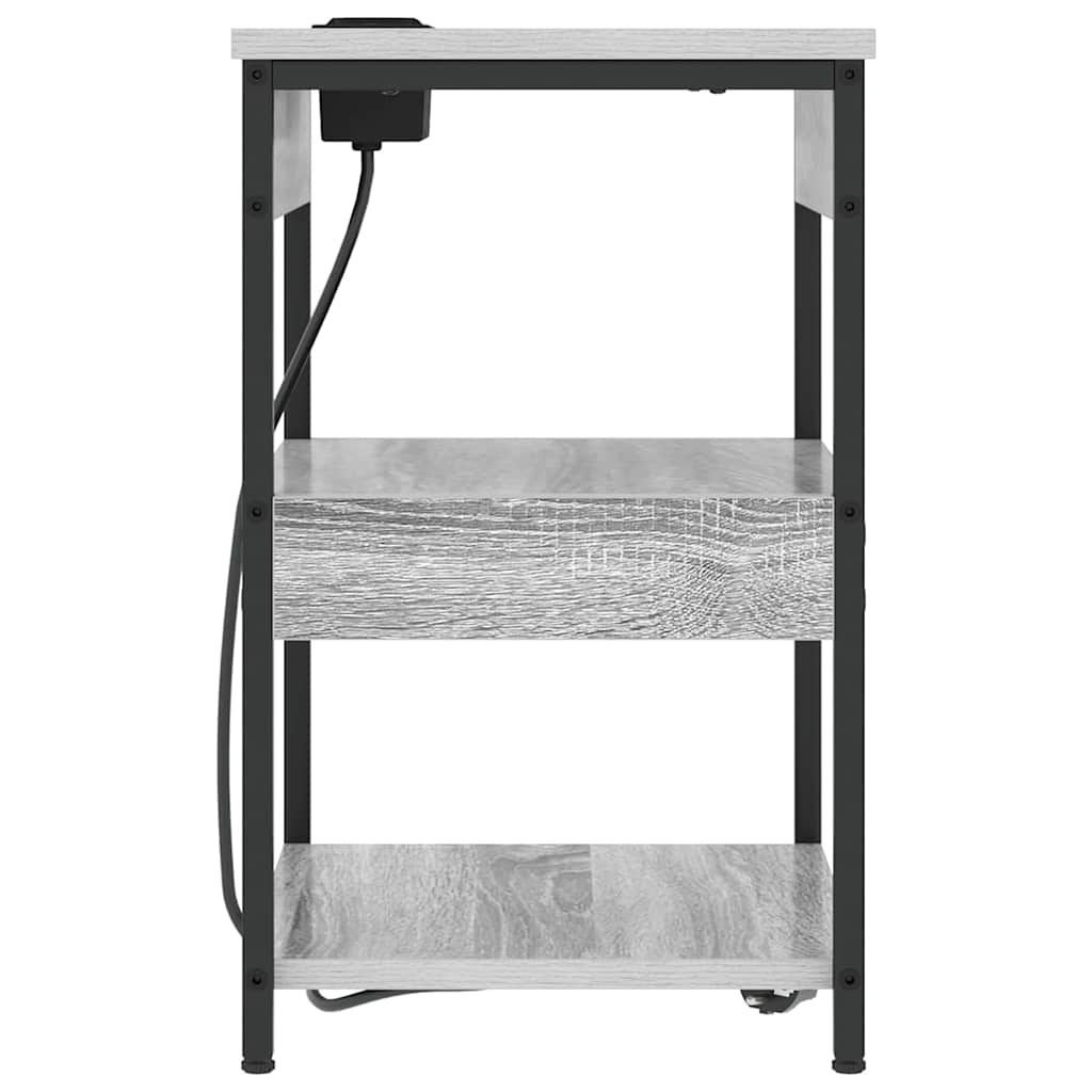 Noćni ormar Siva Sonoma 41 x 31 x 51 cm Konstruirano drvo