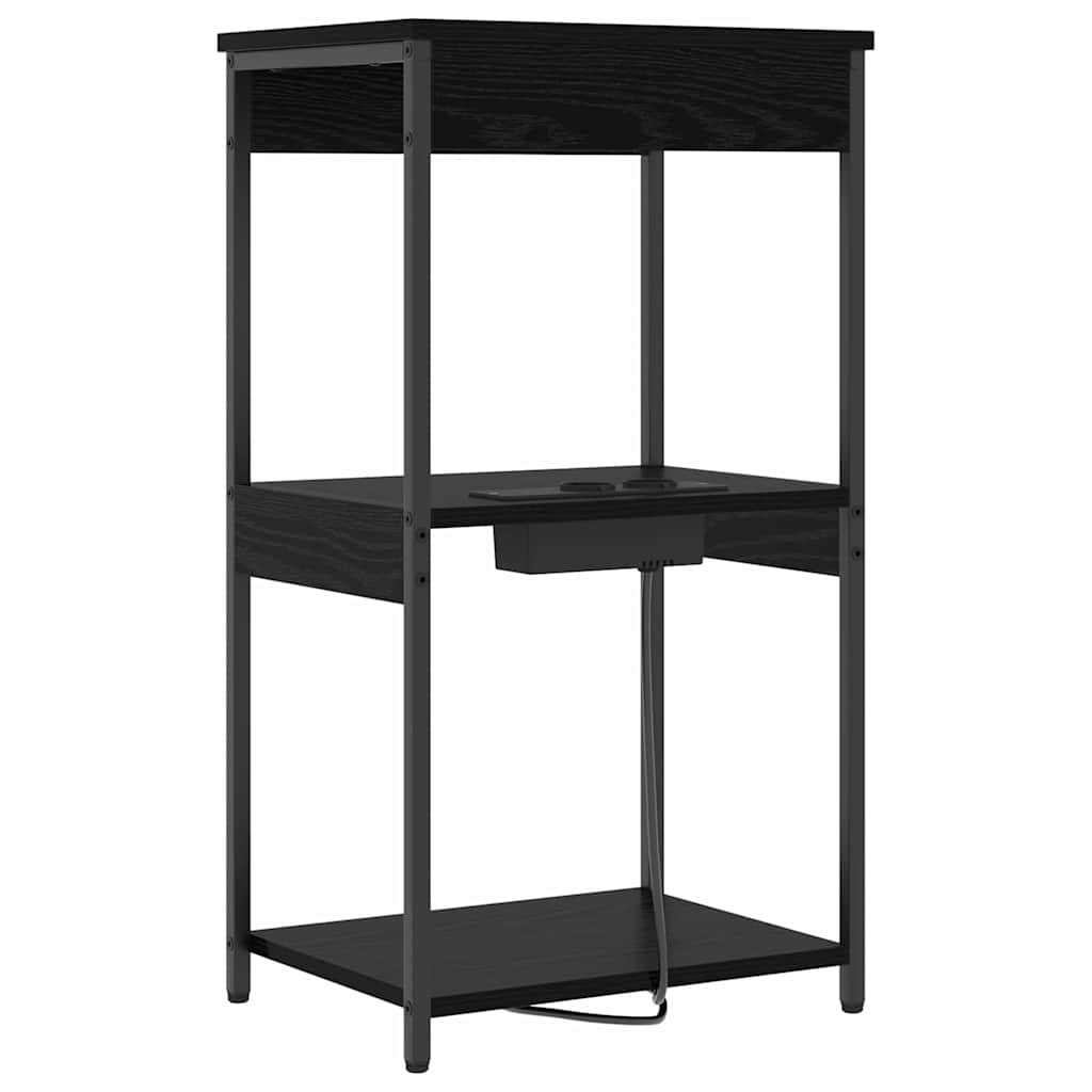 Noćni ormar Crni hrast 41 x 31 x 76 cm Konstruirano drvo