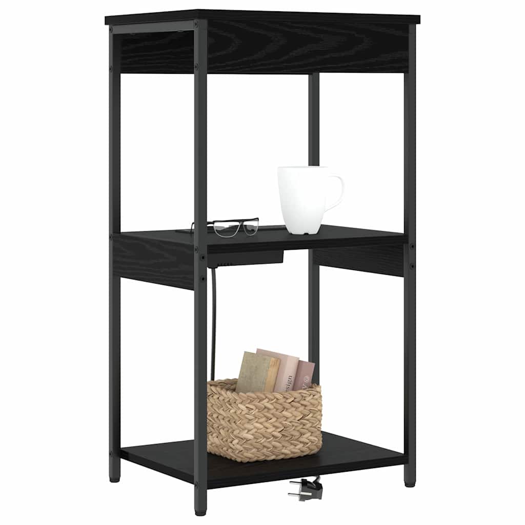Noćni ormar Crni hrast 41 x 31 x 76 cm Konstruirano drvo
