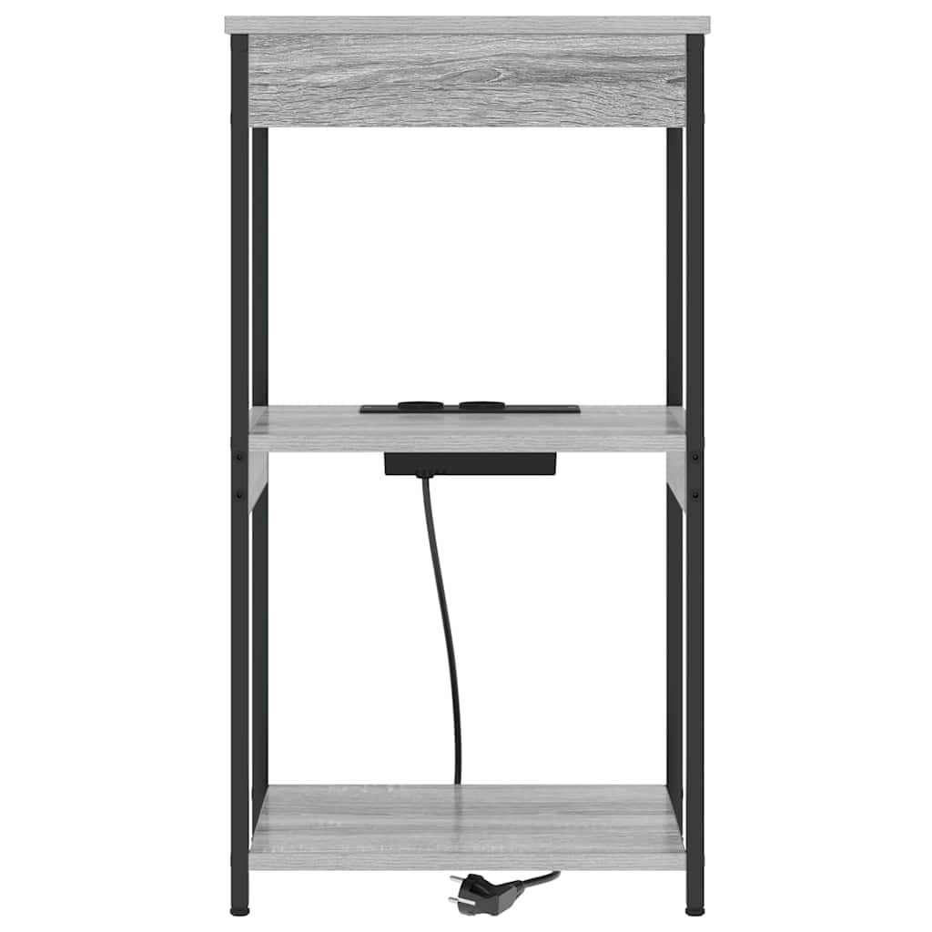 Noćni ormar Siva Sonoma 41 x 31 x 76 cm Konstruirano drvo