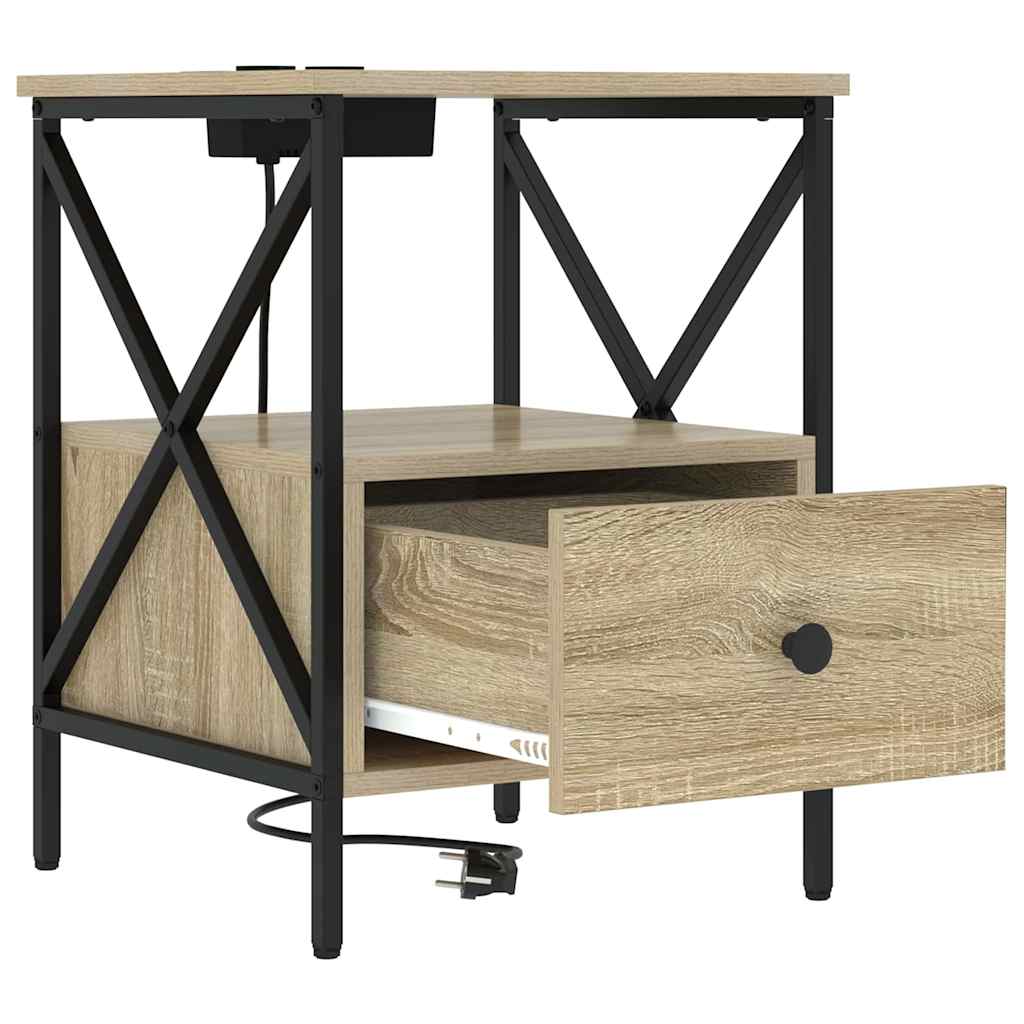Noćni ormar Sonoma hrast 41,5 x 40,5 x 55 cm Konstruirano drvo
