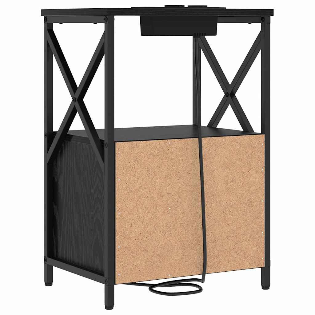 Noćni ormar Crni hrast 40 x 31 x 60 cm Konstruirano drvo