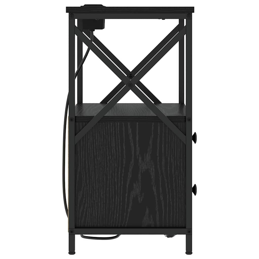 Noćni ormar Crni hrast 40 x 31 x 60 cm Konstruirano drvo
