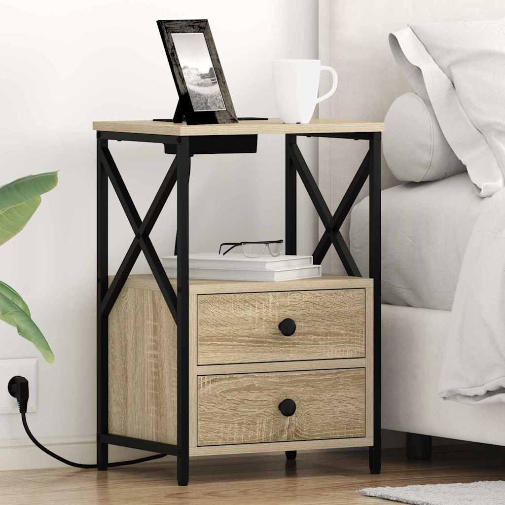 Noćni ormar Sonoma hrast 40 x 31 x 60 cm Konstruirano drvo