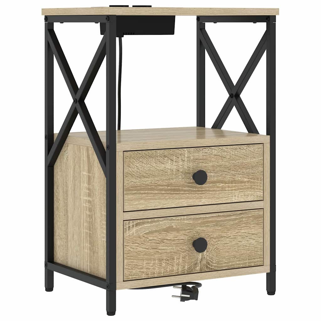 Noćni ormar Sonoma hrast 40 x 31 x 60 cm Konstruirano drvo