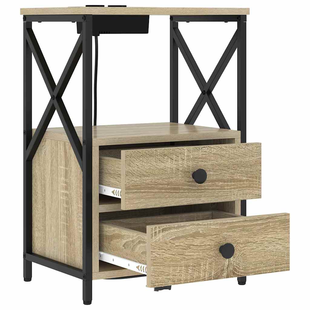 Noćni ormar Sonoma hrast 40 x 31 x 60 cm Konstruirano drvo