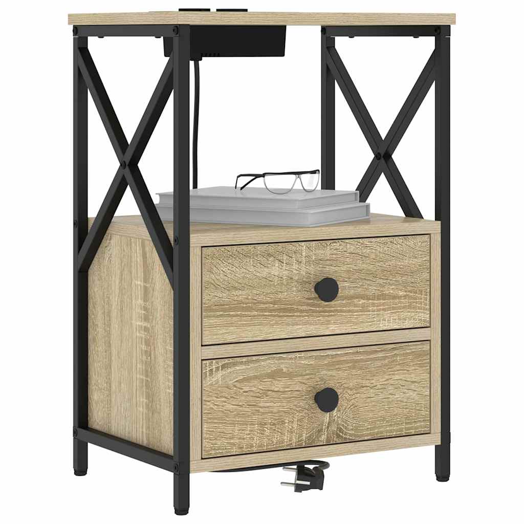 Noćni ormar Sonoma hrast 40 x 31 x 60 cm Konstruirano drvo